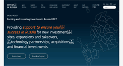 Desktop Screenshot of investinrussia.com