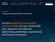 Tablet Screenshot of investinrussia.com